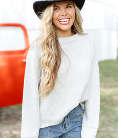Open Road Sweater - Heather Grey