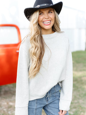 Open Road Sweater - Heather Grey