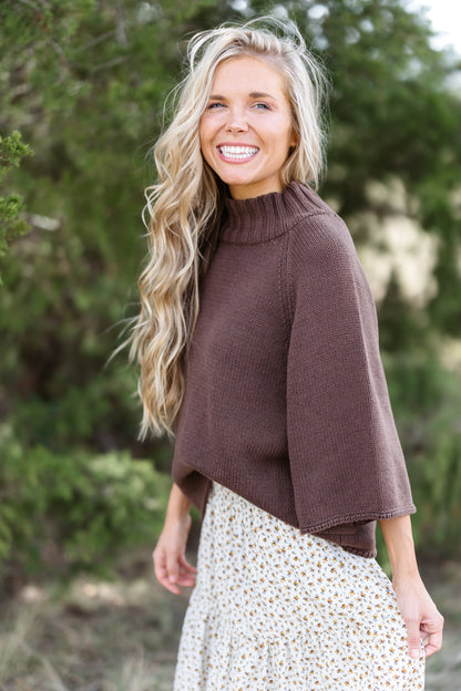 Golden Rays Sweater - Chocolate