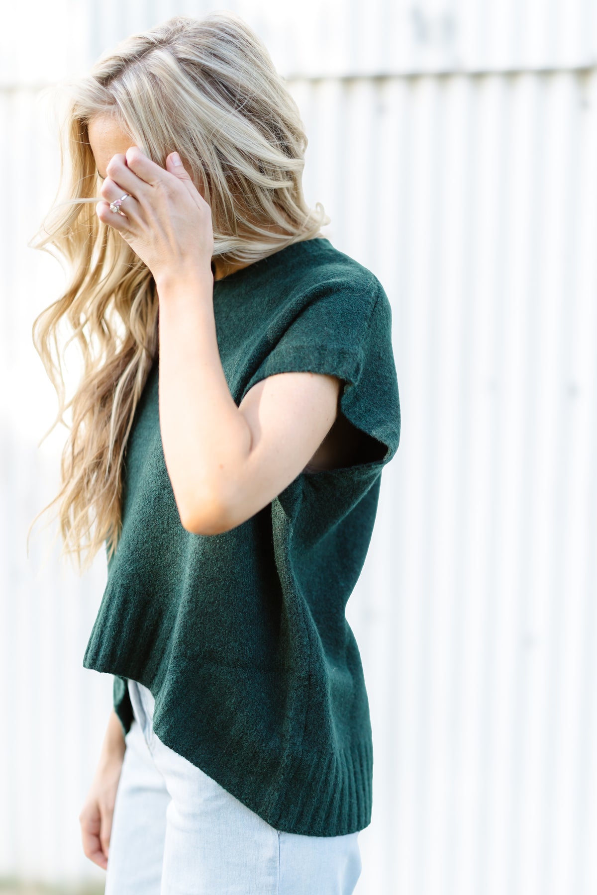 Cozy Moments Sweater Vest - Hunter