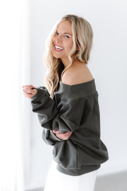 Make It Count Sweatshirt - Olive