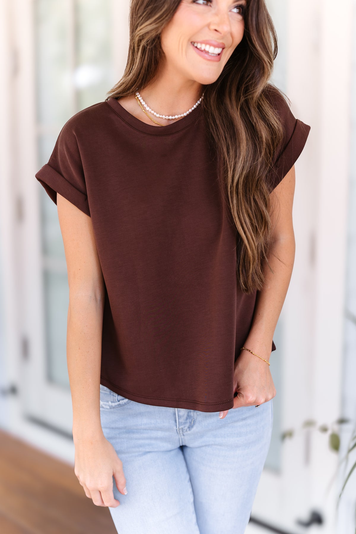 Free Motion Top - Brown