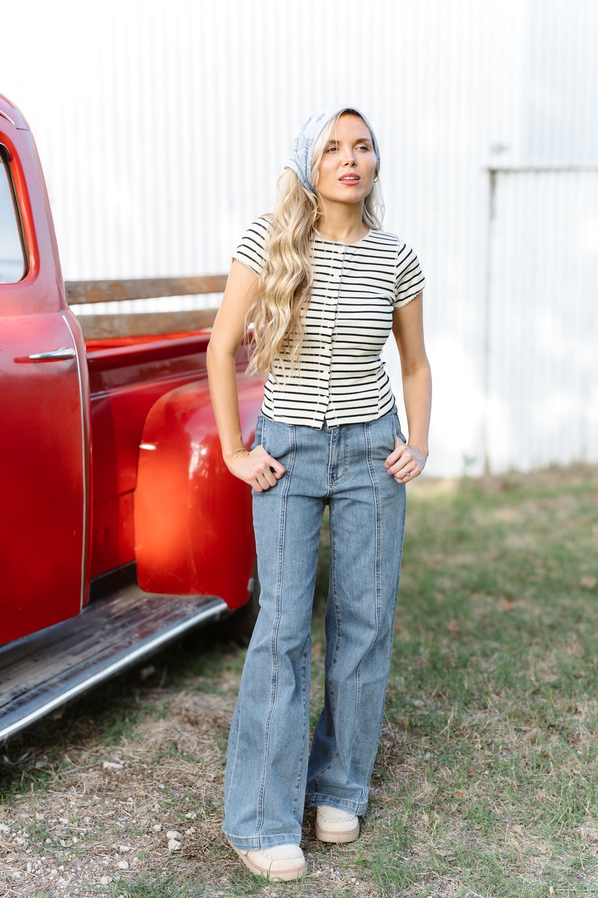 Take The Day Button Up Top