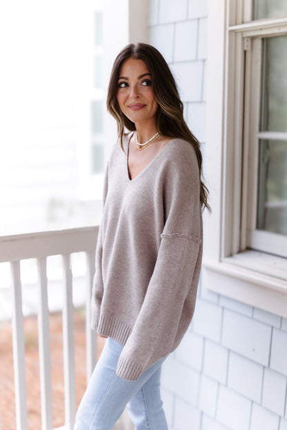 Cozy Living Sweater - Mushroom