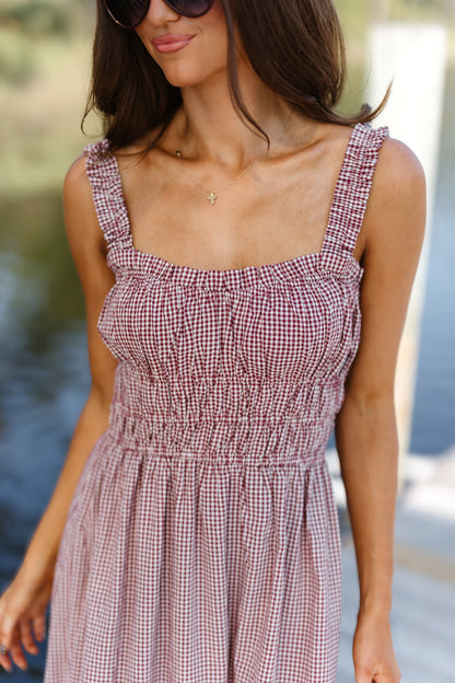 Paula Dress - Wine