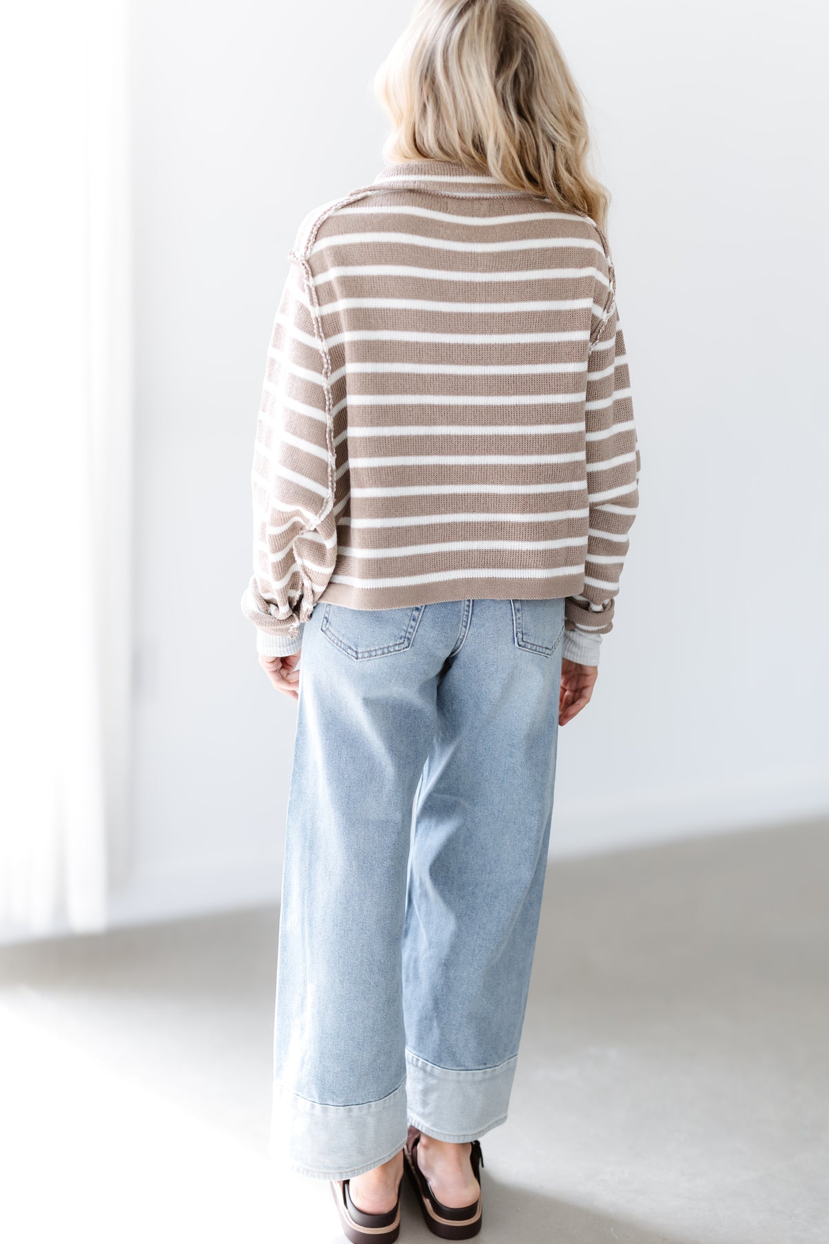 Midnight Frost Sweater - Taupe
