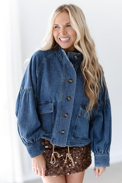 Winter Drift Jacket - Medium Blue