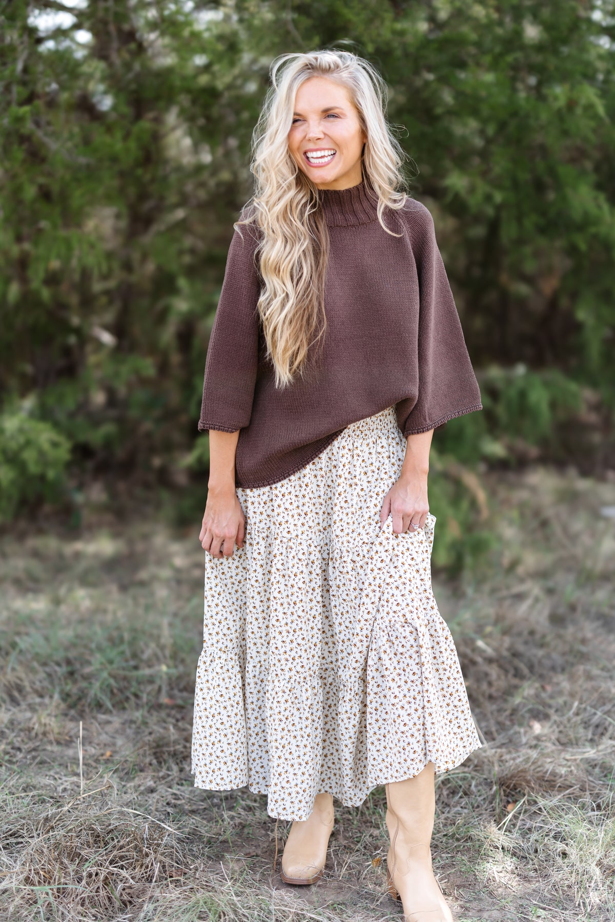 Don't Hold Back Skirt - Cream Combo