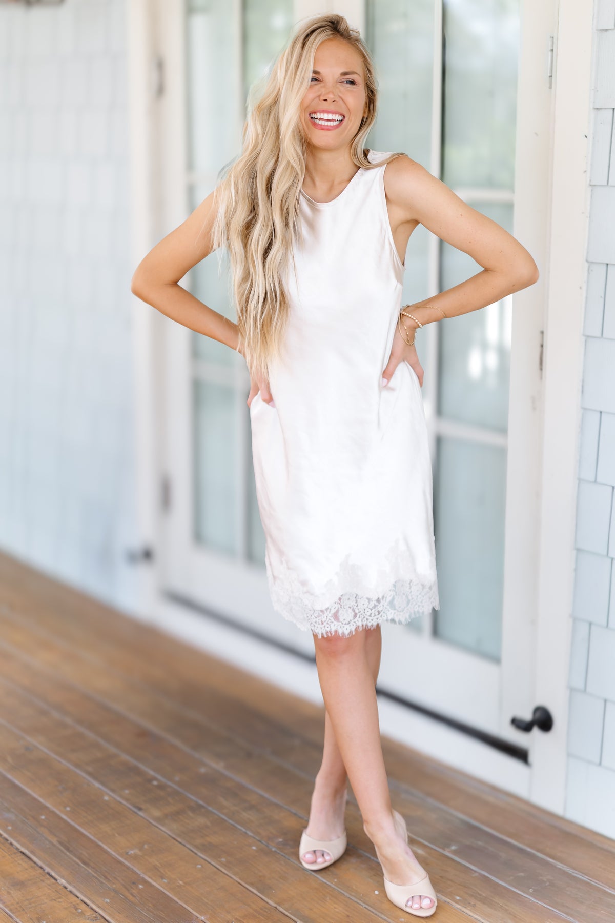 Kimberly Dress - Pearl