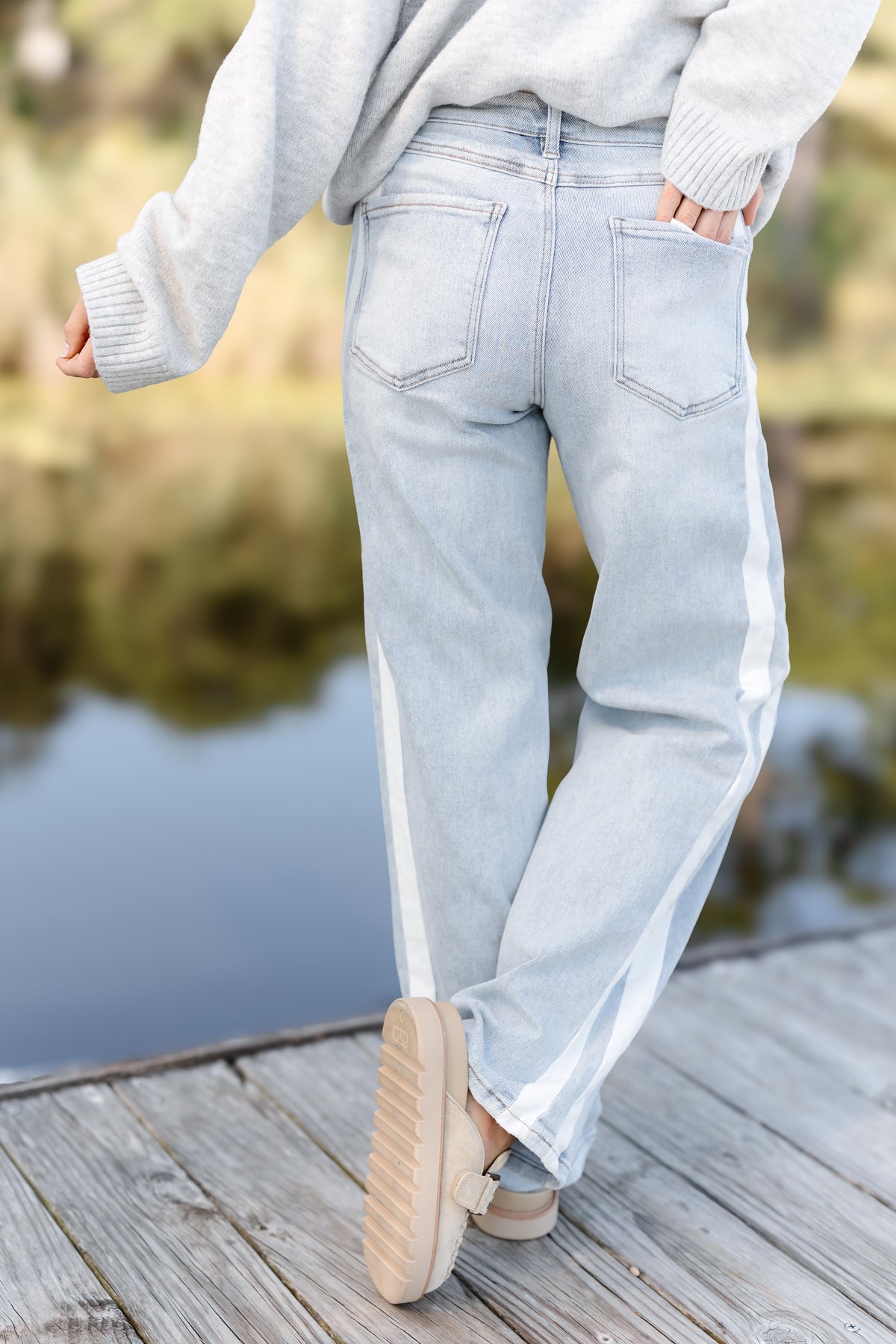 Wesley Slouchy Baggy With Side Contrast Jeans