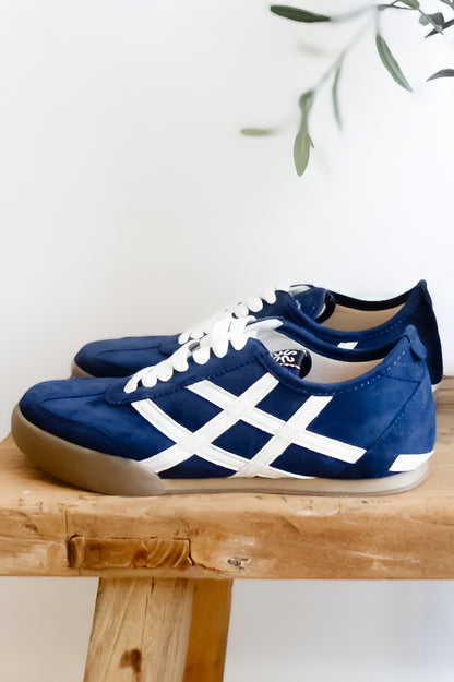 ShuShop: Polly Sneaker - Navy Suede