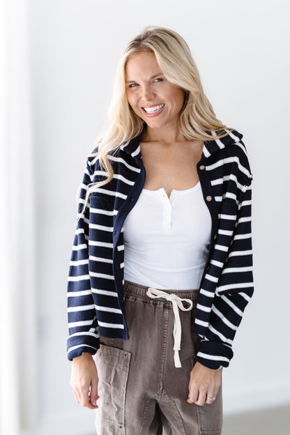 Midnight Frost Sweater - Navy