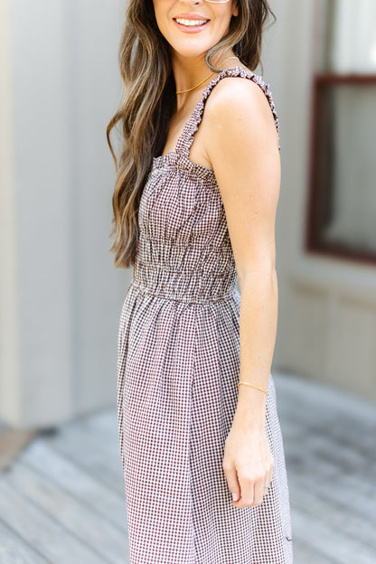 Paula Dress - Brown
