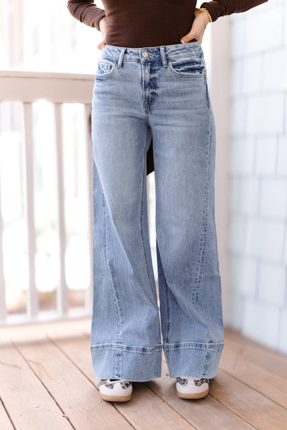 Clay High Rise Extreme Wide Jeans
