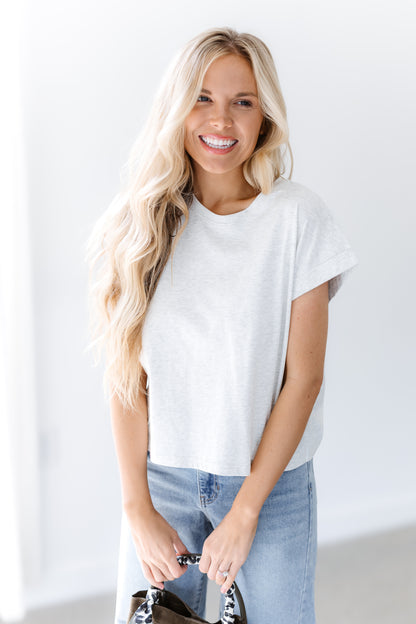 Running Errands Top - Grey