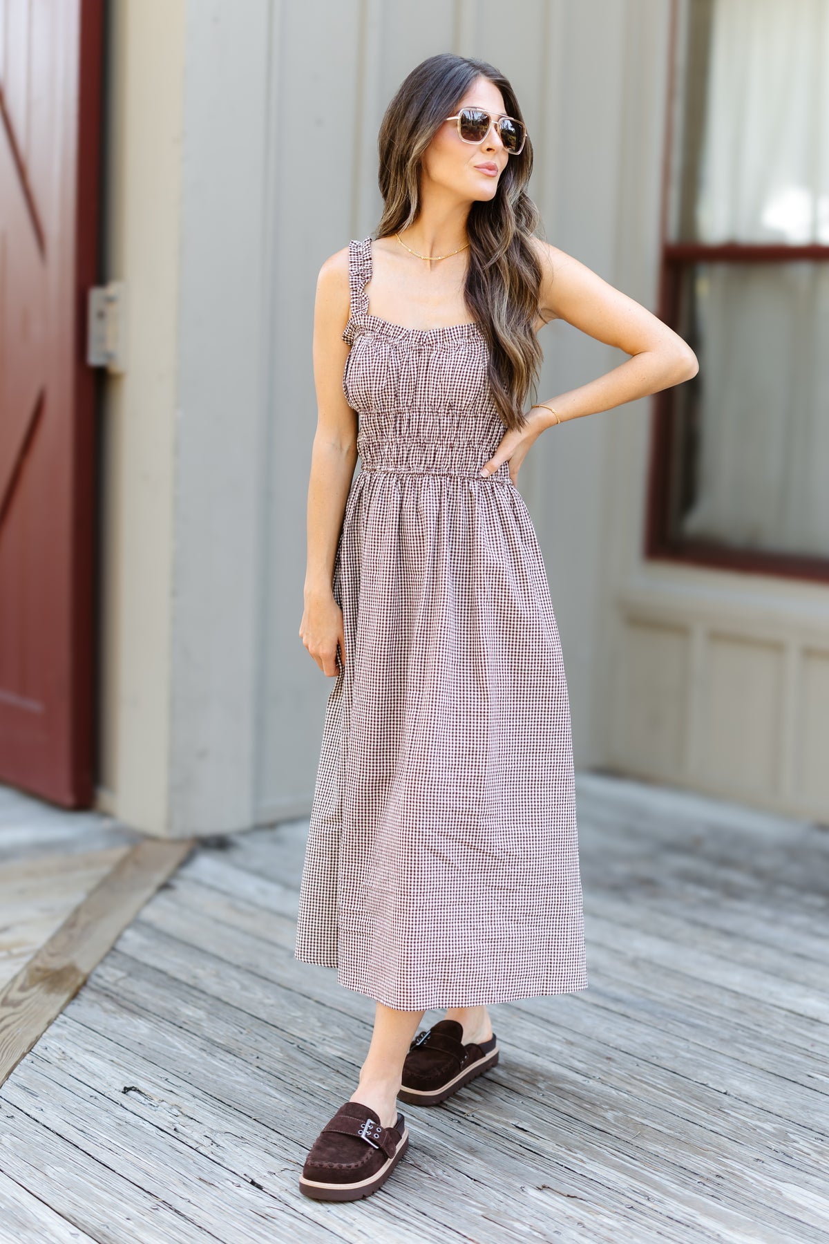 Paula Dress - Brown