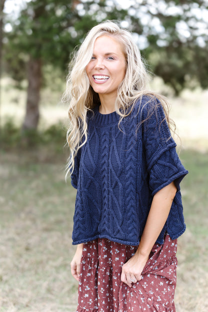 Keep Your Wonder Sweater - Navy