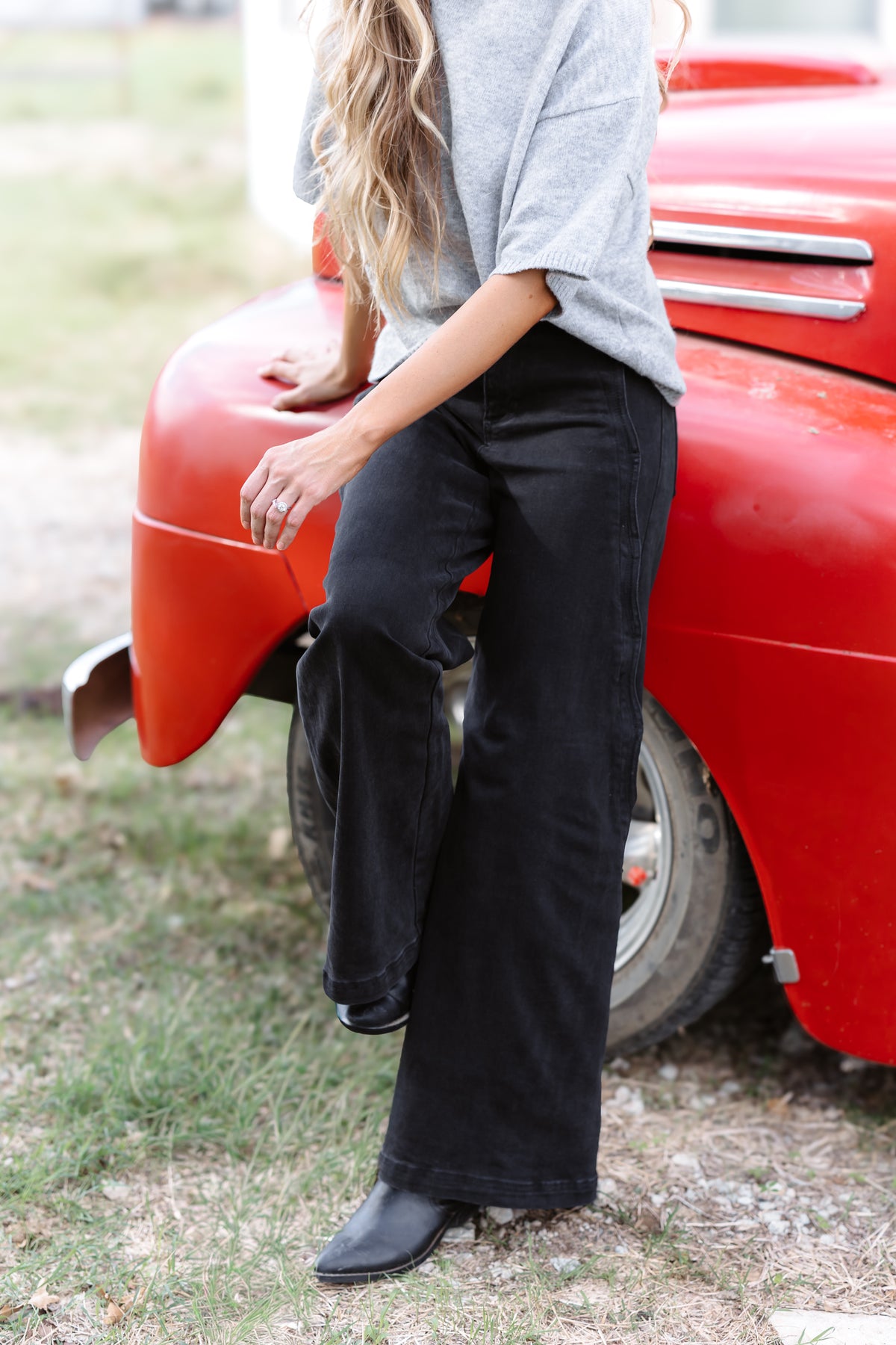 Asher HR Wide Leg Stretchy Jeans