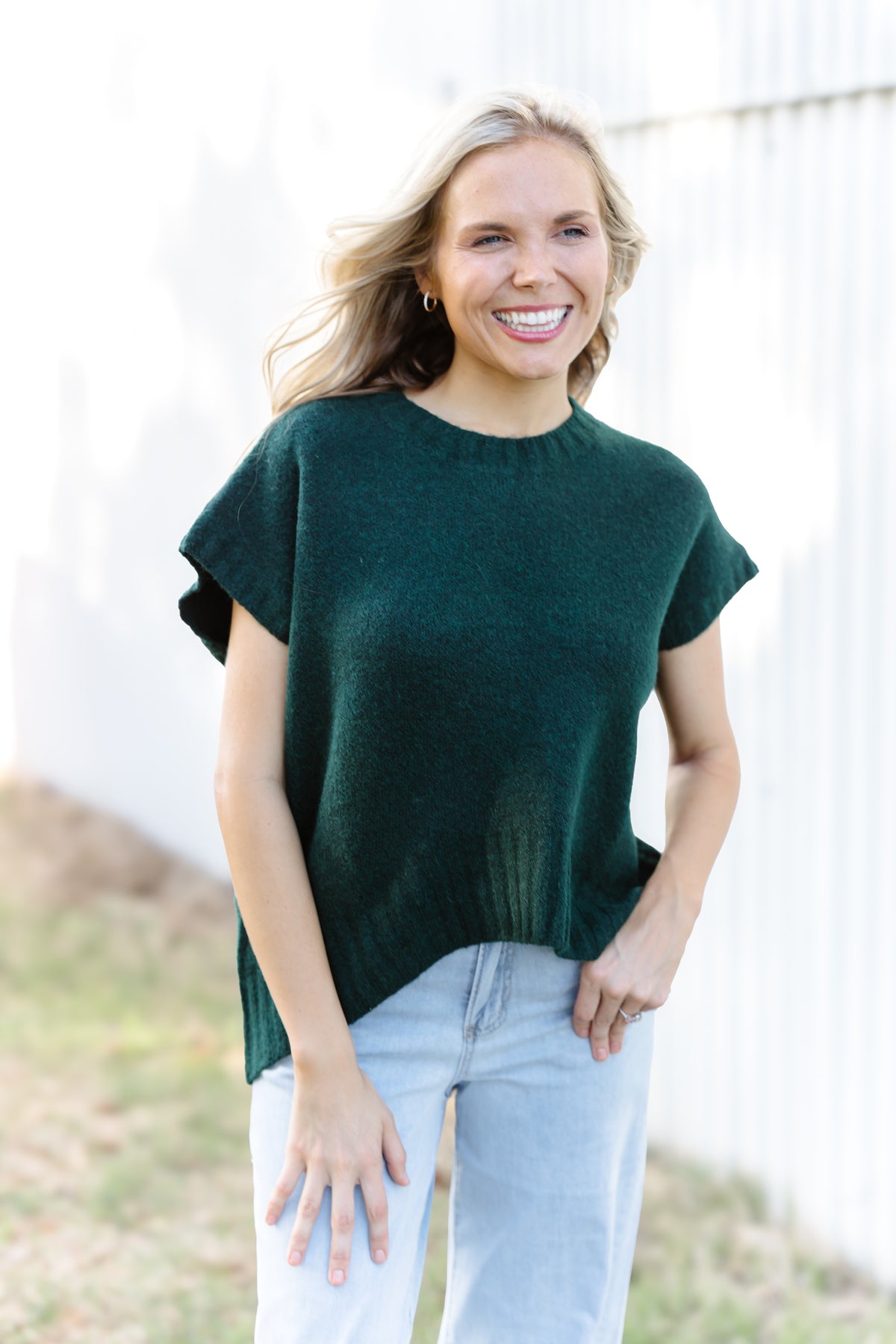 Cozy Moments Sweater Vest - Hunter
