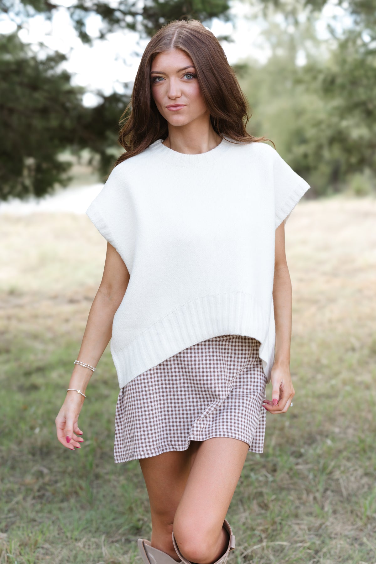 Cozy Moments Sweater Vest - Off White