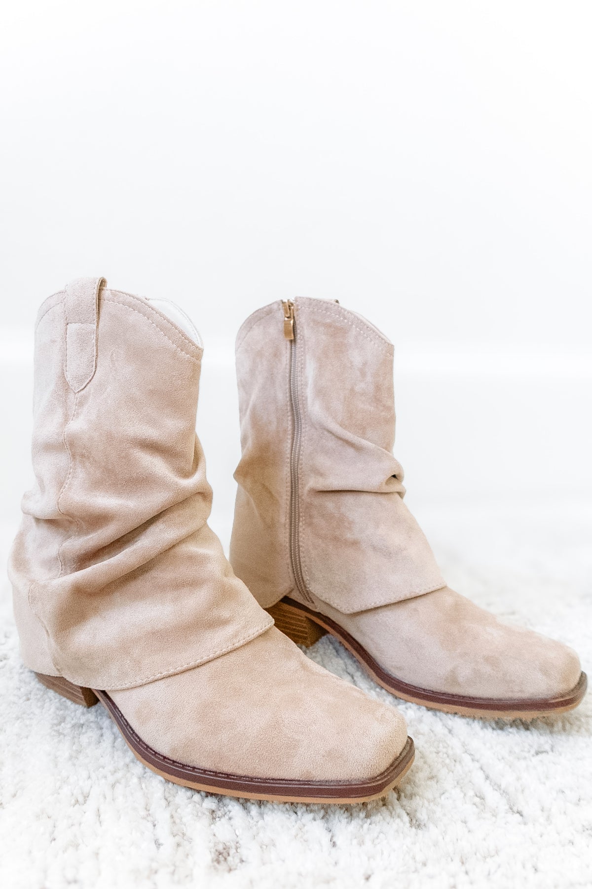 Pierre Dumas: Dakota Western Ankle Boot - Sand