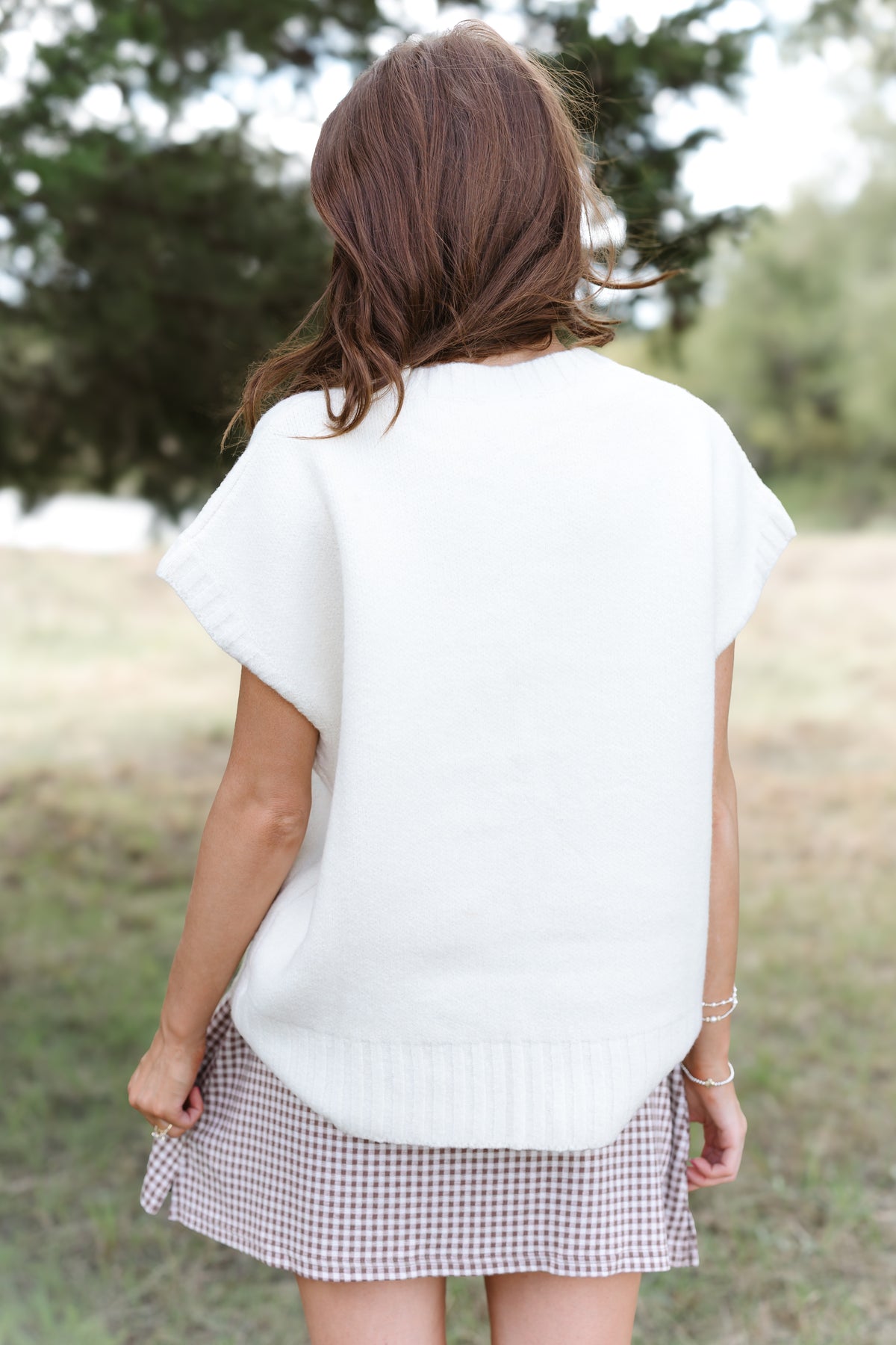 Cozy Moments Sweater Vest - Off White