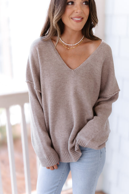 Cozy Living Sweater - Mushroom