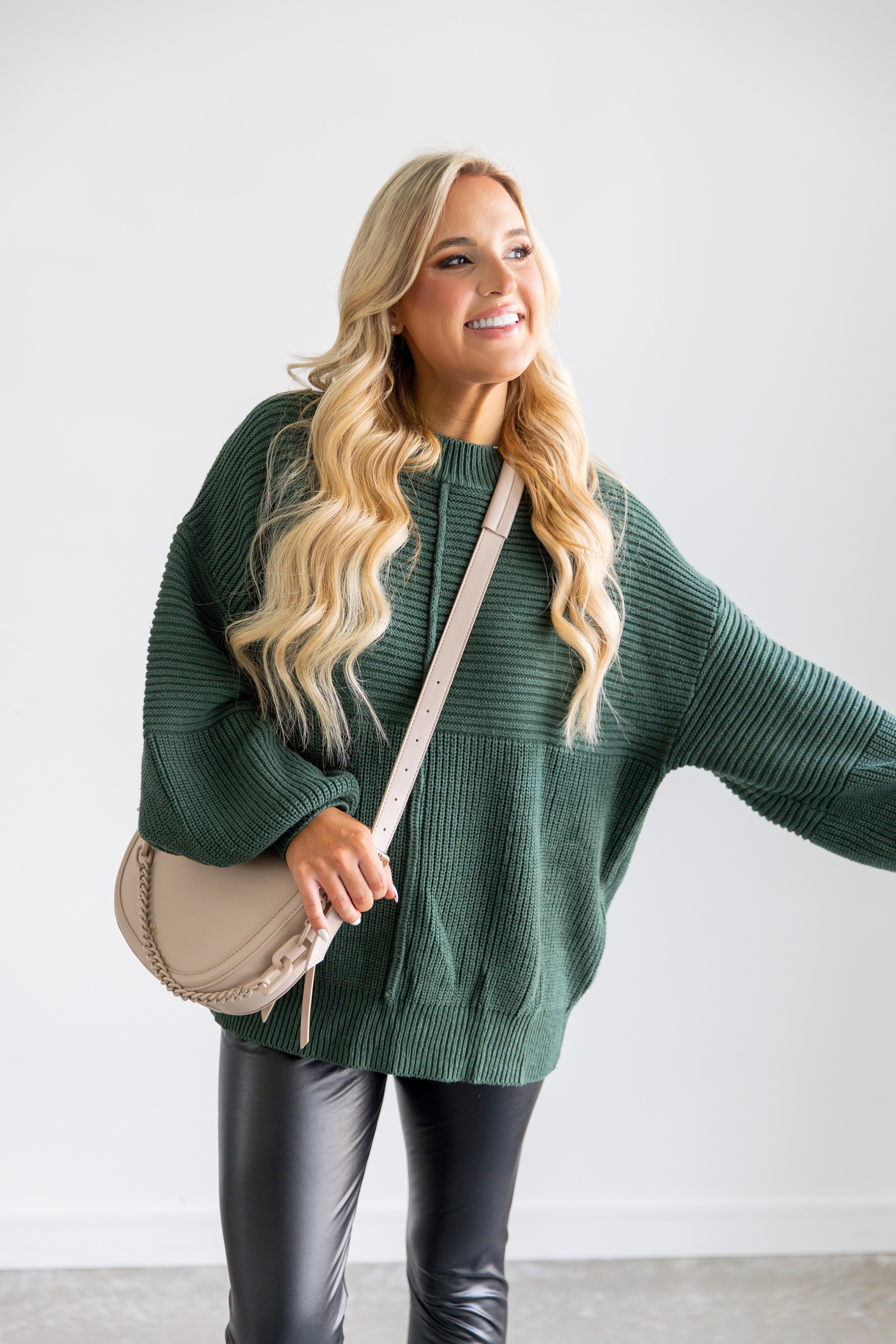 Butter Me Up Sweater-Green