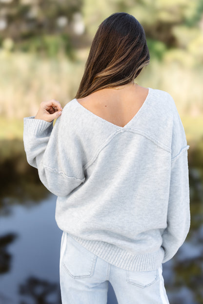 Cozy Living Sweater - H. Grey