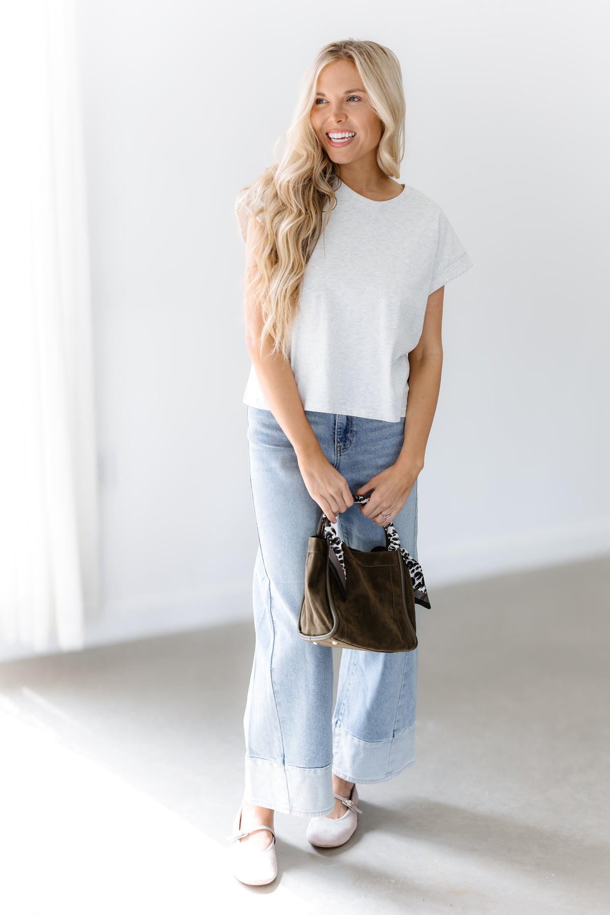Running Errands Top - Grey