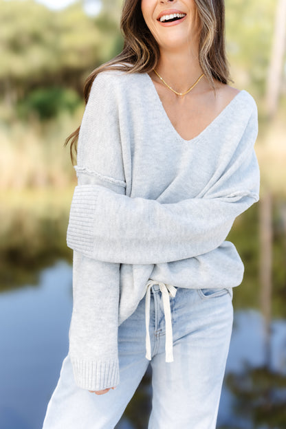 Cozy Living Sweater - H. Grey