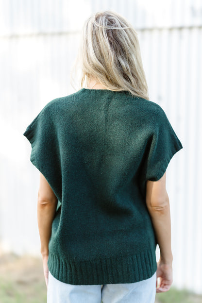 Cozy Moments Sweater Vest - Hunter