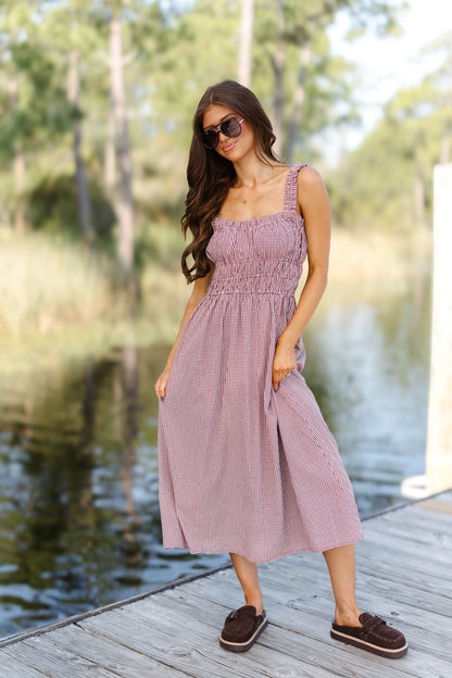 Paula Dress - Wine