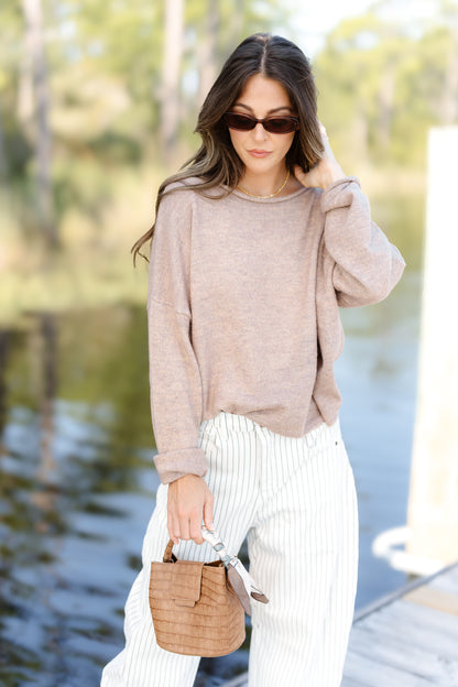 Light And Cozy Sweater - Mocha