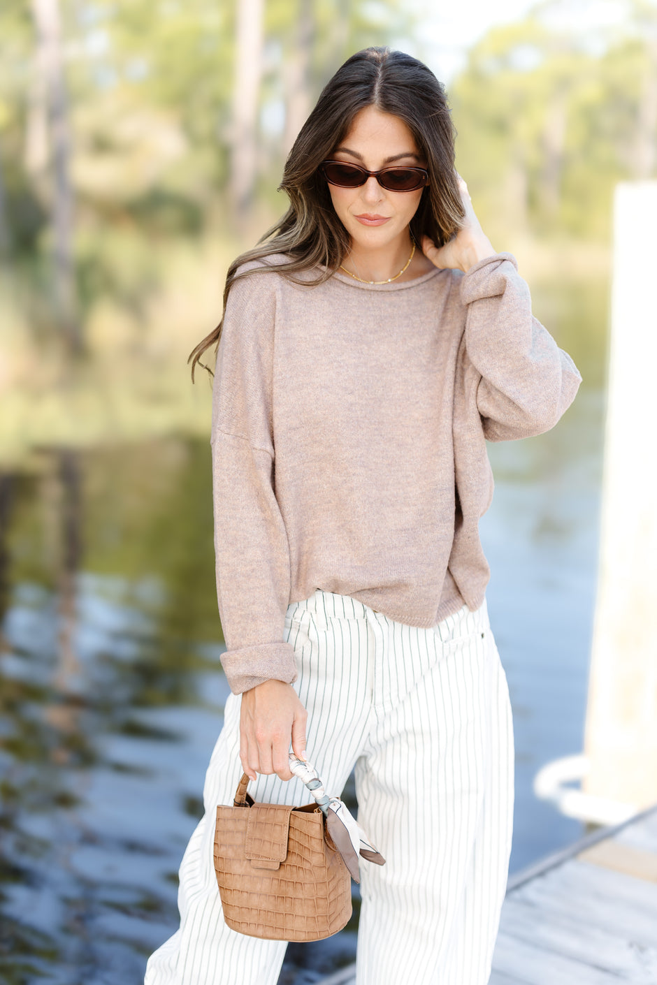 Light And Cozy Sweater - Mocha