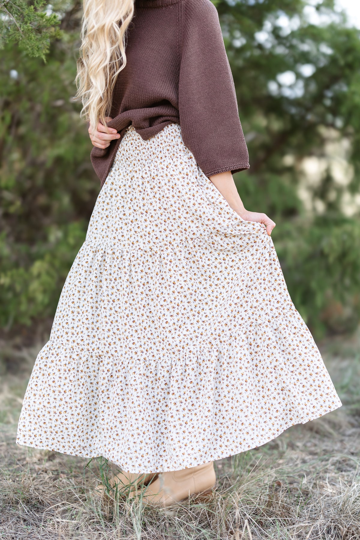 Don't Hold Back Skirt - Cream Combo