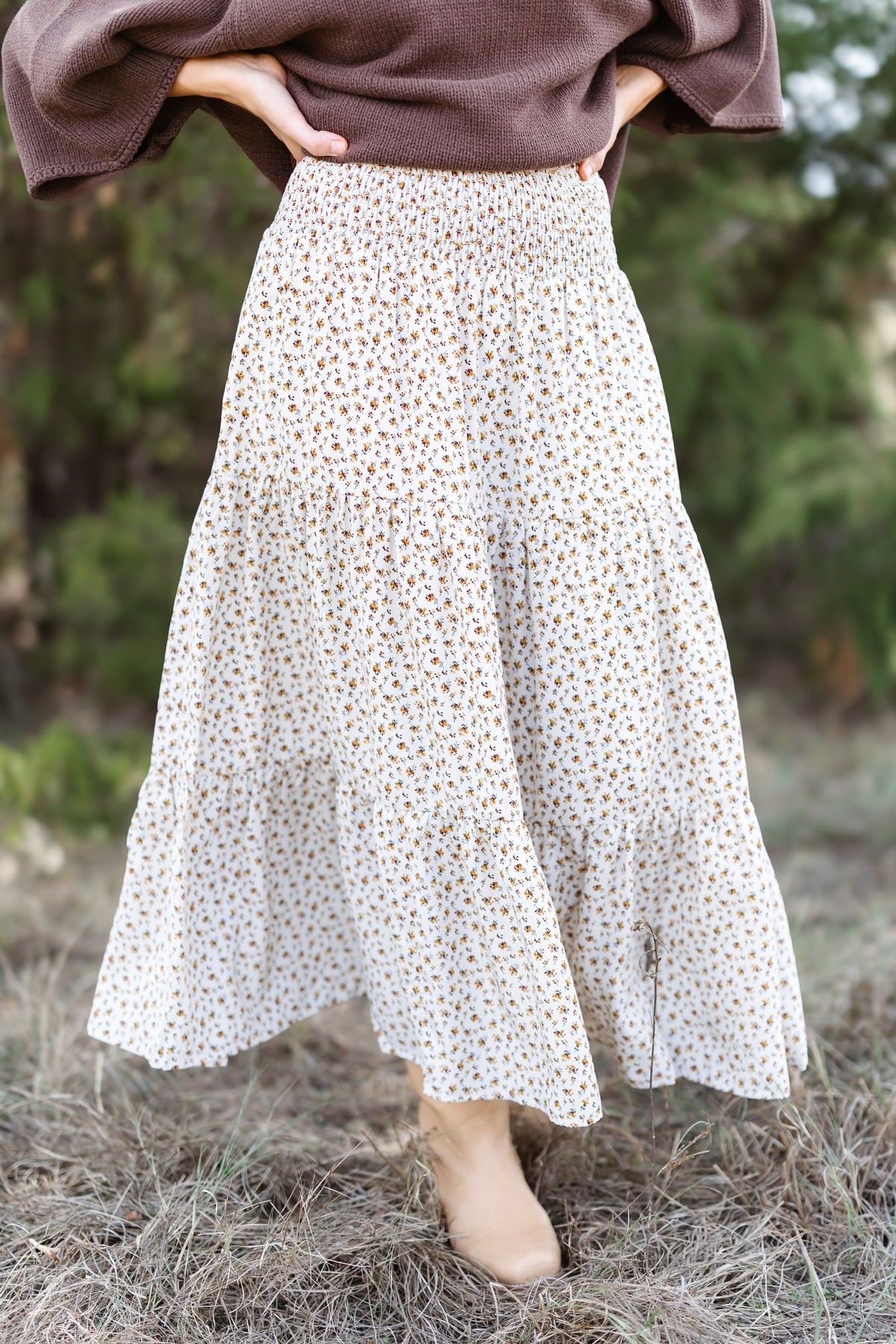 Don't Hold Back Skirt - Cream Combo