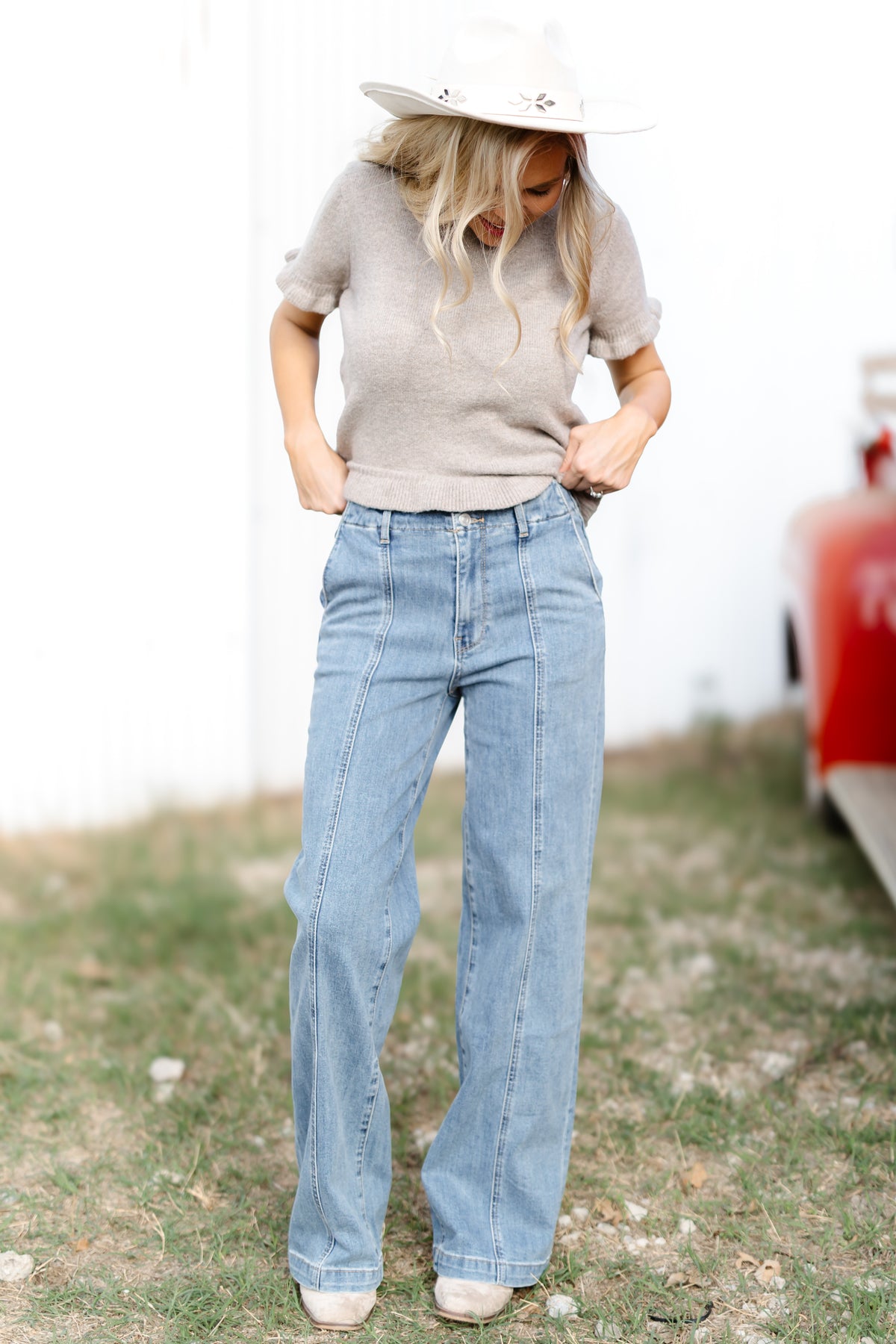Holden HR Wide Seamed Front Jeans