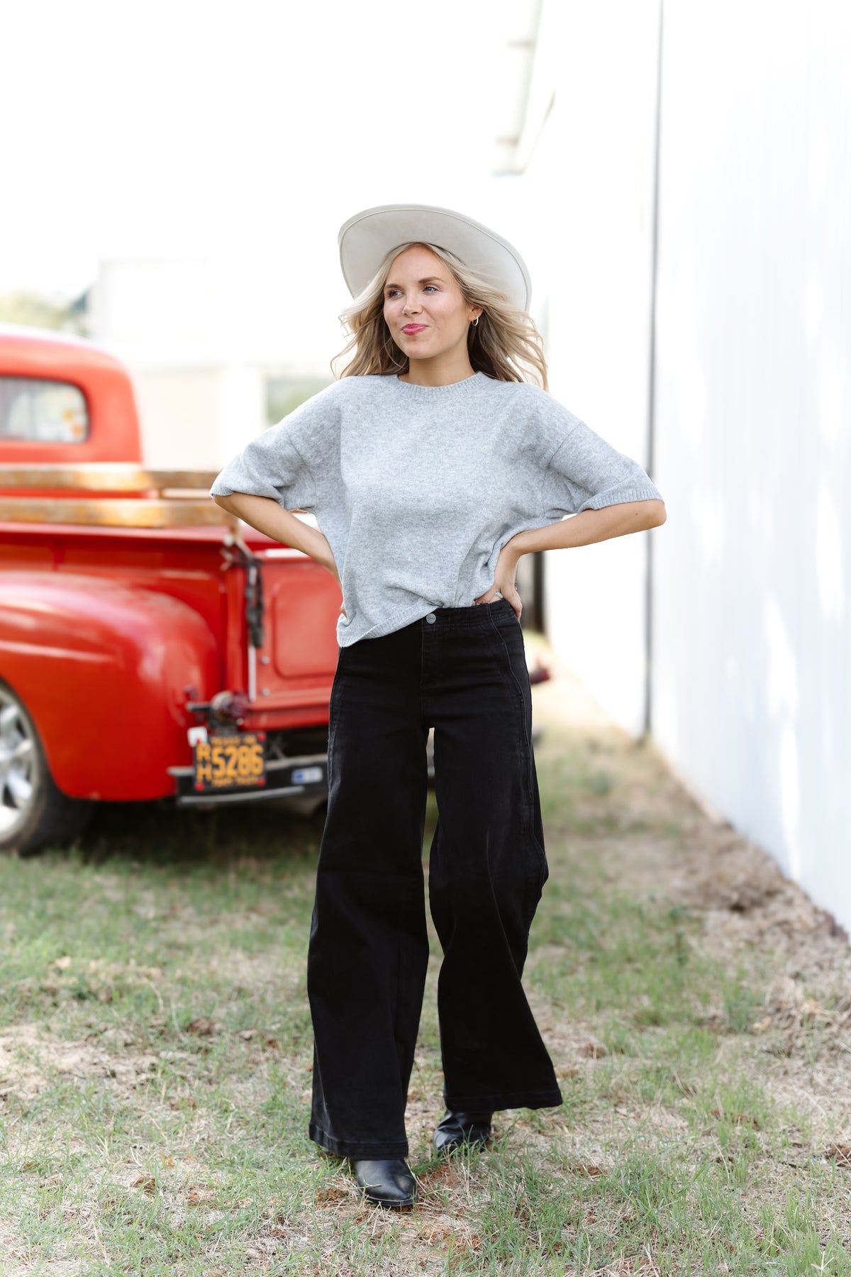 Asher HR Wide Leg Stretchy Jeans
