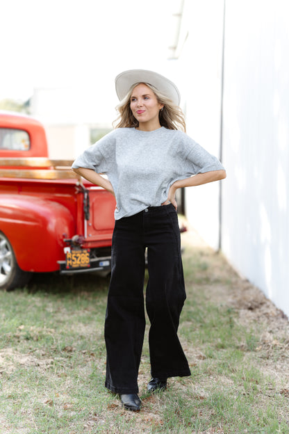 Asher HR Wide Leg Stretchy Jeans