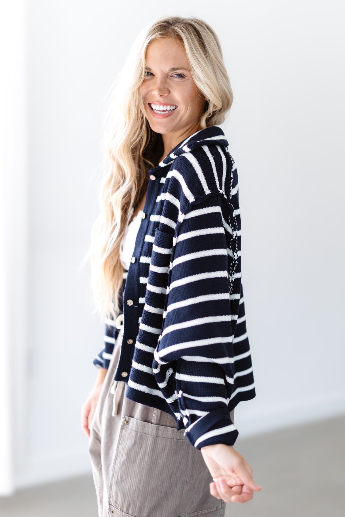 Midnight Frost Sweater - Navy