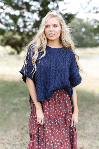 Keep Your Wonder Sweater - Navy