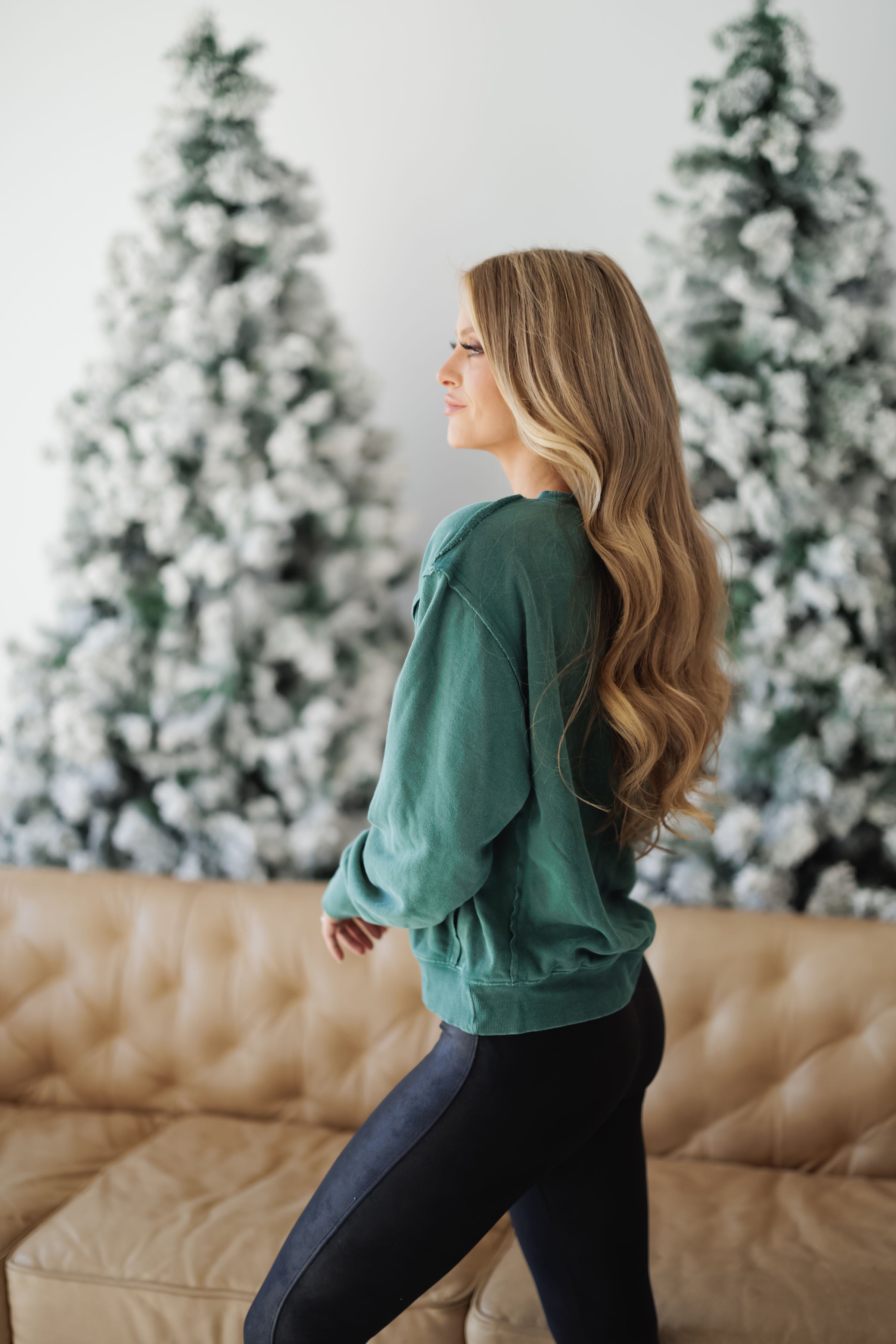 Willa Pullover-Dark Green