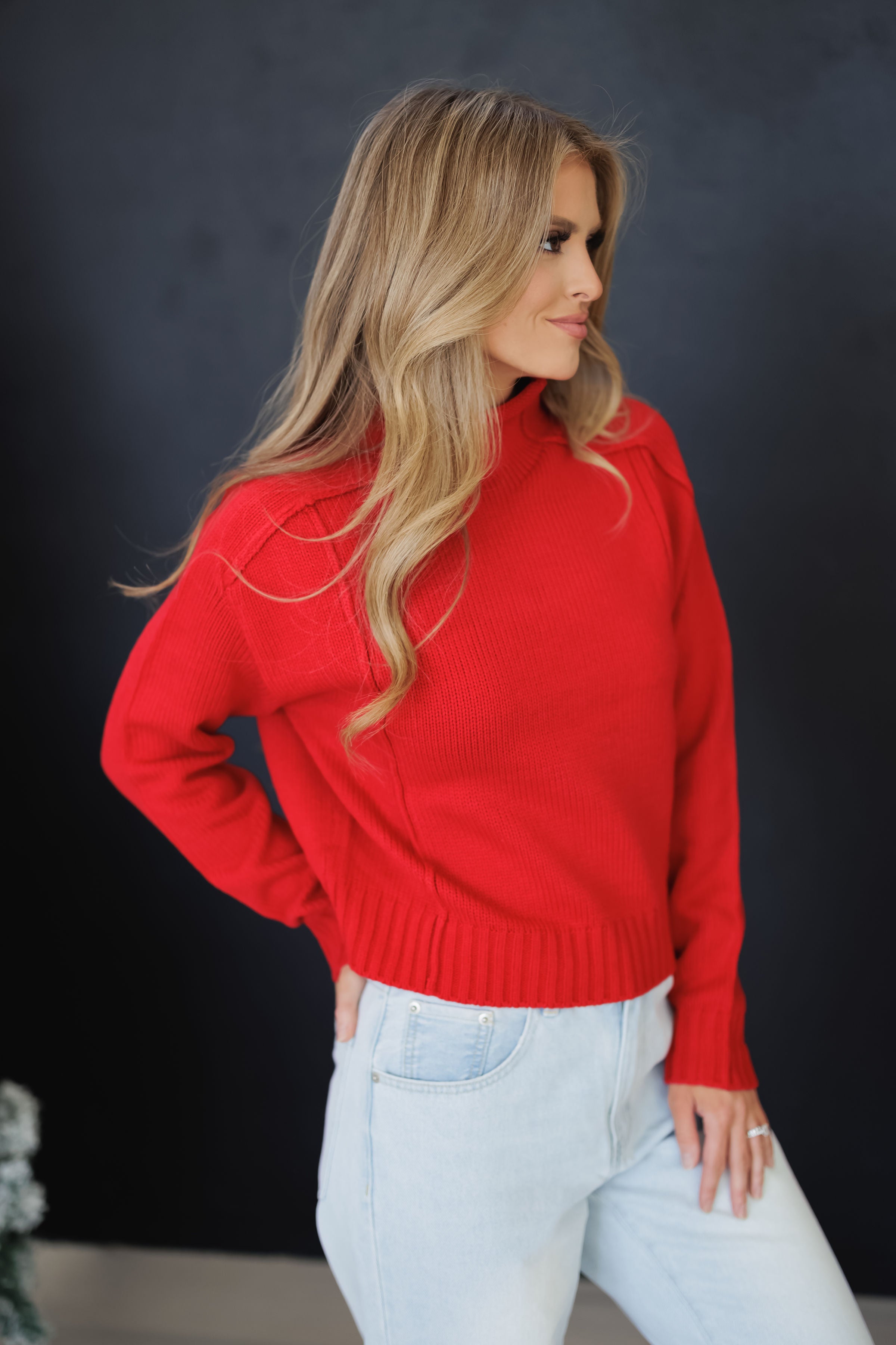 Sienna Sweater-Red