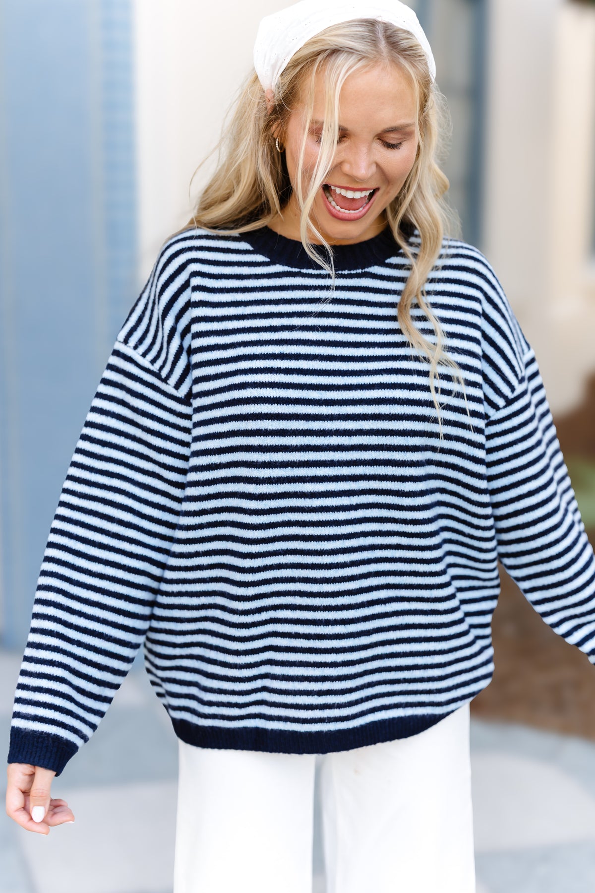 Into The Blue Sweater