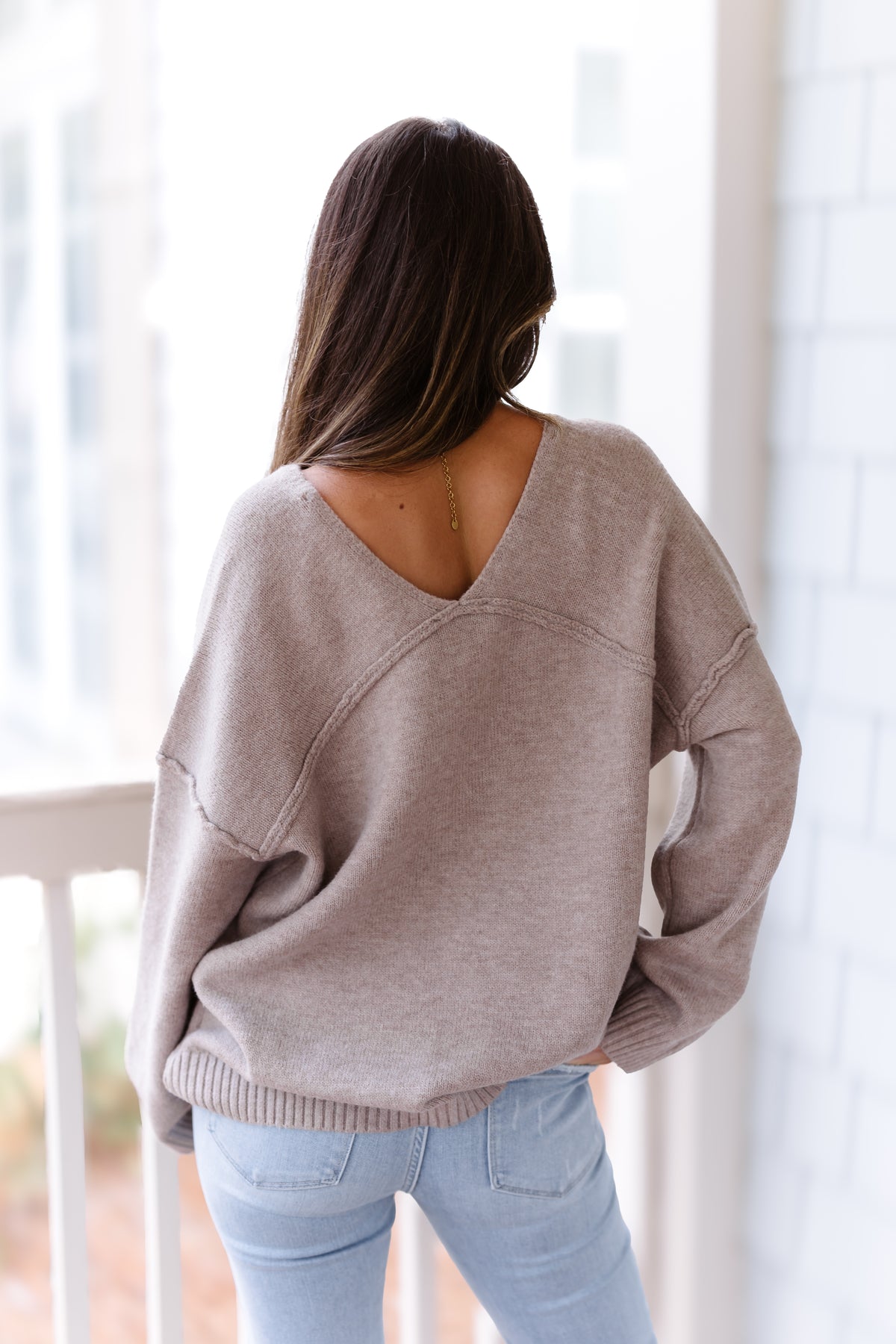 Cozy Living Sweater - Mushroom