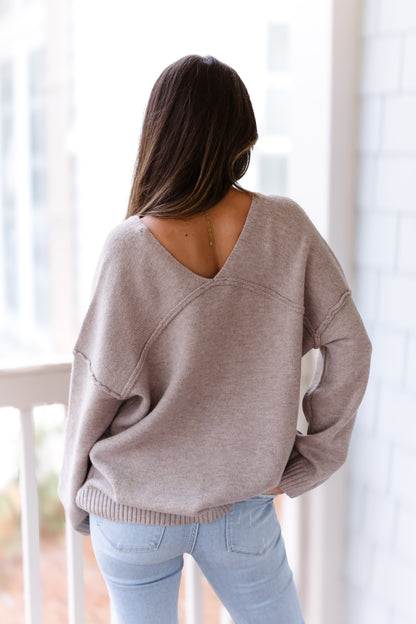 Cozy Living Sweater - Mushroom