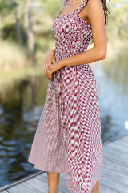 Paula Dress - Wine