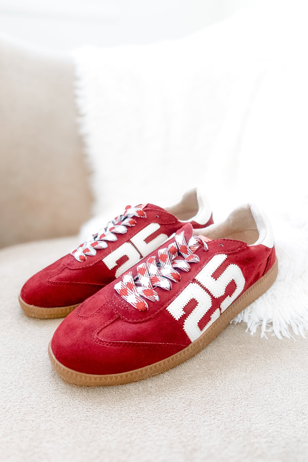 ShuShop: Retro 25 Sneaker - Burgundy no