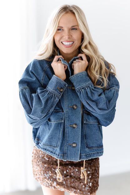 Winter Drift Jacket - Medium Blue